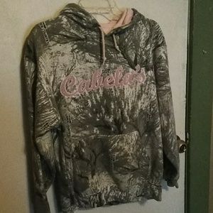 Pink camo hoodie